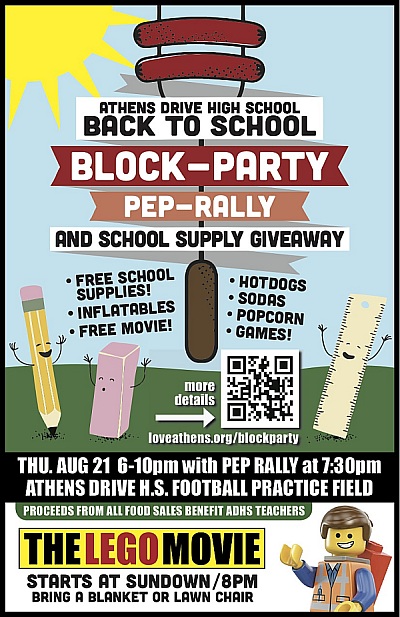 Back to school block party